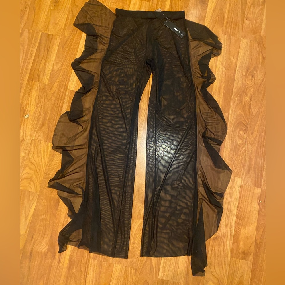 Mesh swim coverup pants